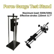 500N Horizontal Force Gauge Test Stand Push-Pull Vertical Meter Spiral Rack Hand