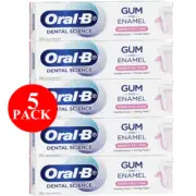 5 x Oral-B Gum Care & Enamel Sensitive Care Mint Toothpaste 110g