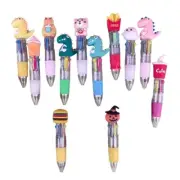 Retractable Multicolor Ballpoint Pen 4 Color-in-1 Ballpoint Pen for Kid Student
