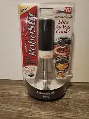 RoboStir Automatic Pot Stirrer 3 Speed Cordless Non-Stick Safe As Seen on TV NEW