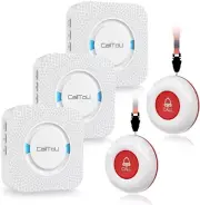 Wireless Caregiver Pager Call Button Call Bell Alert System for Seniors Patients