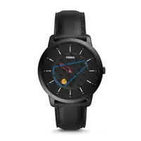 在飛比找樂天市場購物網優惠-FOSSIL 43mm 男錶 手錶 腕錶 黑色鏡面 黑色真皮