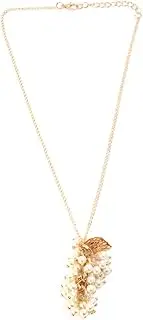 [SHERCHPRY] Elegant Pearl Necklace Set Gold Ear Drops Fashion Jewelry for Women Stylish Ear Dangle and Neck Chain for Party Banquet and Everyday Wear