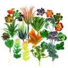 24 Pack Artificial Succulent Plants Unpotted Fake Succulents Plant Home Decor p