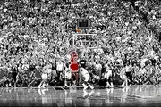 Michael Jordan Chicago Bulls Last Shot 1998 (Basketball) Sports Poster Print (24in x 36in)