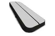 4m x 2m Air Track Gymnastics Mat Tumbling Exercise - Grey Black