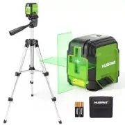 Laser Level with Tripod, 98Ft Self Leveling Laser Level Green Line Laser Cros...