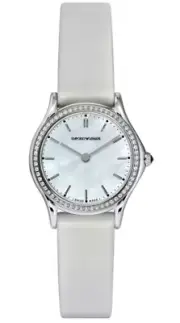 New Armani ARS7206 Women's Swiss Made Silver Quartz Watch