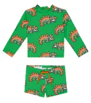 [Stella McCartney Kids] Stella McCartney Kids Printed rashguard and swim trunks set M 3 multicoloured