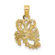 14k Yellow Gold 3-D Scorpio Zodiac Charm