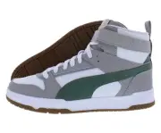 Puma RBD Game Mens Shoes Size 9, Color: White/Eucalyptus/Gray/Gold