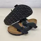 BIRKENSTOCK Arizona Two Strap Sandal Unisex Size M4/W6 Black Suede