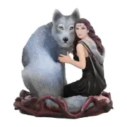 Soul Bond by Anne Stokes Statue Sculpture Fantasy Gothic lady Wolf.Great details