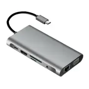 Hub Laptop Dock Station Type C to USB 3.0 HDMI VGA RJ45 PD Multi USB 3.0 Adapter