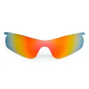 Walleva Fire Red Polarized Replacement Lenses For Oakley RadarLock Path (OO9181)