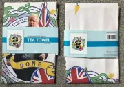 BORIS JOHNSON CONSERVATIVE PM BREXIT OFFICIAL CELBRATORY TEA TOWEL 2020