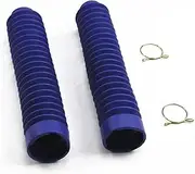 Motorcycle Front Shock Covers 30mm Fork Motorbike Blue Rubber Boot Universal Dust Jacket Cover Dirt Bike Motorcycle Fork Cover Gaiters