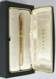 Parker Sonnet Crocodile Vermeil Fountain Pen Fine Pt New In Box