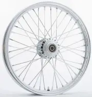 Chrome Single Disc 40 Spoke Front Wheel 21 X2.15 Harley Dyna Super Glide 04-07