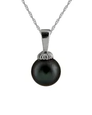 Splendid Pearls 14K 10-11mm Pearl Pendant Necklace
