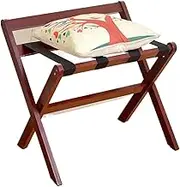 Luggage Rack Suitcase Stand Guest Room Luggage Rack Folding Suitcase Stand Wood Folding Storage Racks for Home Bedroom Luggage Shelf Luggage Stand(Red)