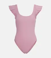 [Karla Colletto] Karla Colletto Alora ruffled swimsuit AU 10 pink