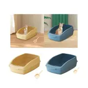 Cat Litter Box, Pet Bedpan, Large Cat Sand Box with High Side, Kitten Toilet for