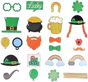 PHENOFICE 1 Set Patrick's Day Hand Holding Photo Props Creative Booth Decorations for Festive Celebrations Easy to Assemble Party Accessories for Unique Memories