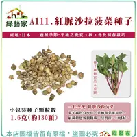 在飛比找Yahoo奇摩購物中心優惠-【綠藝家】A111.紅脈沙拉菠菜種子1.6克(約130顆) 