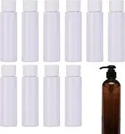 Refillable Cosmetic Container - 10x Mini Travel Bottles - Refillable Dispenser Portable 30ml Leak Proof Accessories for Conditioner Liquid Cream Face Wash Shower Gel Toner Shampoo
