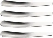 Alipis Stainless Steel Mini Egg Spoons 4 Piece Breakfast Set Non-Stick Comfortable Handle for Tea Desserts