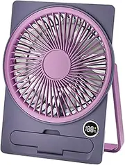 Desk Fan - 7.28x5.31 Inches Personal USB Mini Fans | Personal Portable USB Electric Cooling Tool Hangable Standing | Desk Fans Small Quiet For Office Dormitory Kitchen Bedroom Student