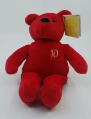 NutriSystem RED Plush Stuffed TEDDY BEAR "NUTRIBEAR" 10 Pound Weight Loss