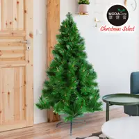 在飛比找PChome24h購物優惠-【摩達客】台灣製5呎/5尺(150cm)特級綠松針葉聖誕樹裸