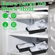 3Pcs Extra Large Ice Mold Silicone Large Ice Block Mold 10×5.1×2.8 Inch·-