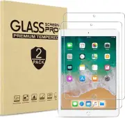 2 PCS iPad 6th/5th Gen/Air 2/Air 1/Pro 9.7 Inch Screen Protector Tempered Glass