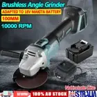 Brushless Cordless 100mm 4'' Angle Grinder With Battery Charger For Makita 18V
