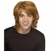 Shag 1970s 1980s Ginger Blonde Bee Gees Mullet Mens Costume Wig