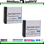 2x KLIC-7001 K7001 1000mAh Li-ion 3.7V Battery for Kodak Digital Camera