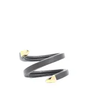 wrapped cuff bracelet One size Black