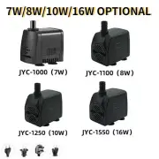 220V Mini Small 7-16W Submersible Water Pump Aquarium Pond Fish Tank Fountain