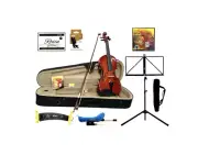 Caraya 1/4 Size Pro-Beginner Violin+Stand,Tuner,String, Bow,Foam Case-Full Kits