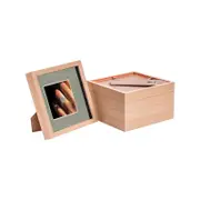Nicola Spring Shadow Box Frames - 8 x 8" with 4 x 4" Mount - Light Wood - Pack of 5