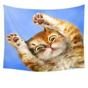Cute Kittens Designs Paws Up Cat Tapestry