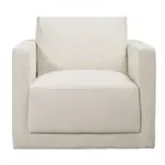 [James Lane] Haven California Ivory Swivel Chair