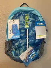 CamelBak Scout 50oz/1.5L Kids Youth Hydration Backpack Maui Blue Print *NEW