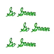 Go Green Environmental Ecology (3-Packs)Iron On Patch