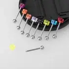 Piercing Pin Jewelry Barbell Ear Studs Tongue nail Earrings Body Jewelry