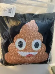 Rainbow Flipping Sequin Stuffed Poop Emoji Pillow