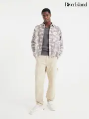 River Island Natural 100% Cotton Mufasa Carpenter Jeans (F65838) | $111